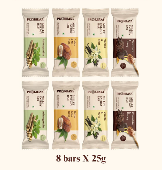 Prokhana Assorted Energy Bar Box (8 bars)