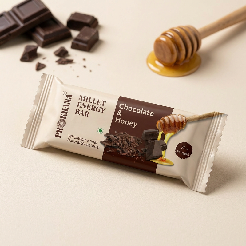 Prokhana Millet Energy Bar – Chocolate & Honey