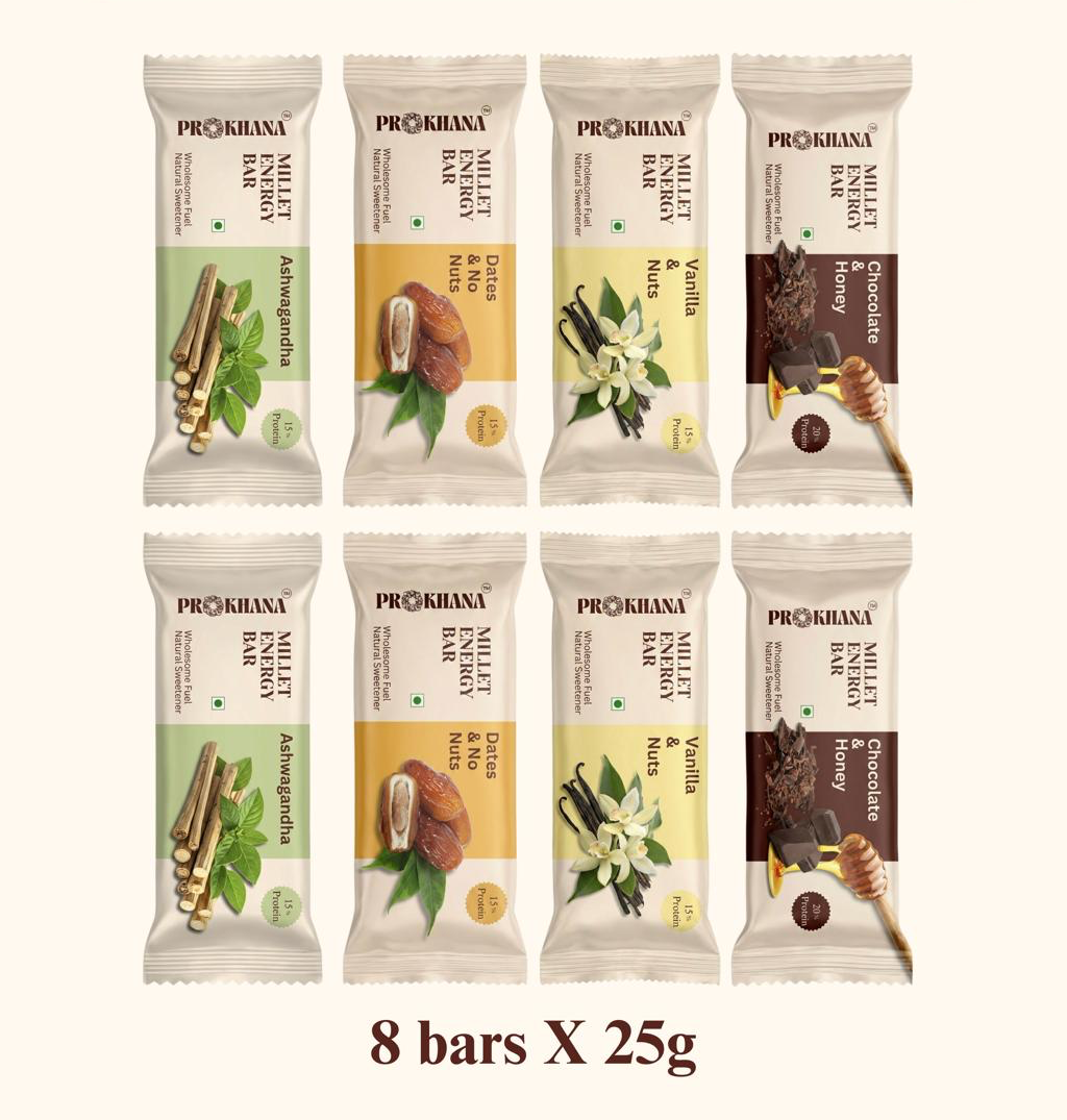 Prokhana Assorted Energy Bar Box (8 bars)
